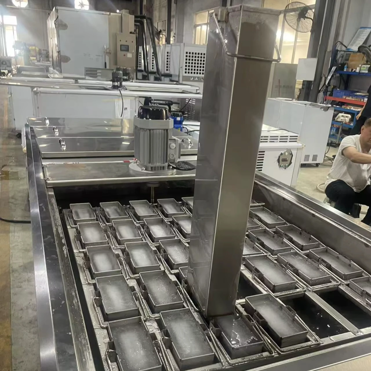 1T Capacity  Daily Output 1kg 3kg 5kg Ice Weight Ice Block Making Machine Brine South Africa Block Ice Machine Maker Custom