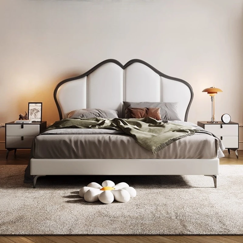 

Leg Support Vanity Bed Bedroom Unique Frame Nightstands Storage Bed Lounge French Muebles Para El Hogar Home Accessories