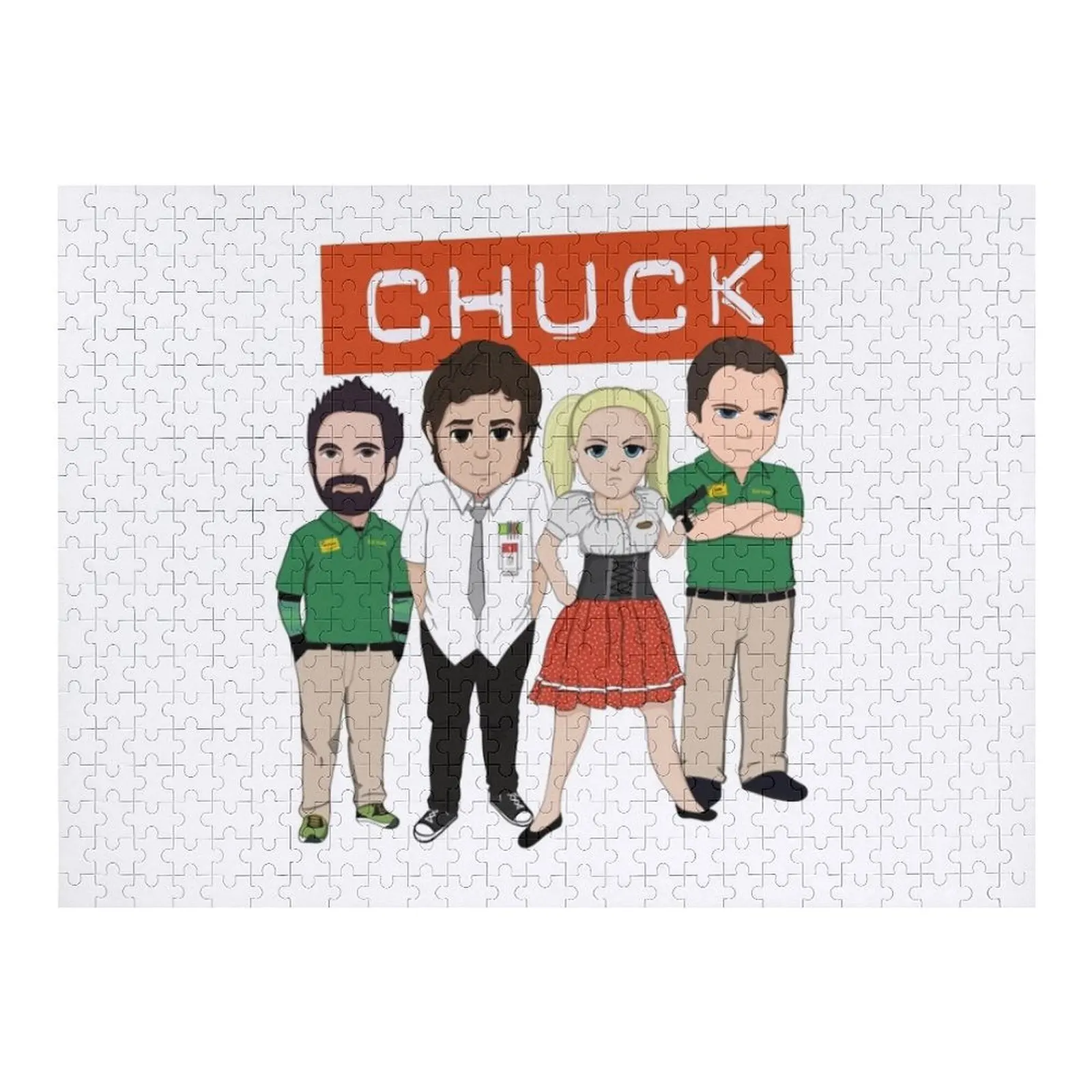 

Team Bartowski Jigsaw Puzzle Personalized For Kids Custom Child Wood Animals Puzzle