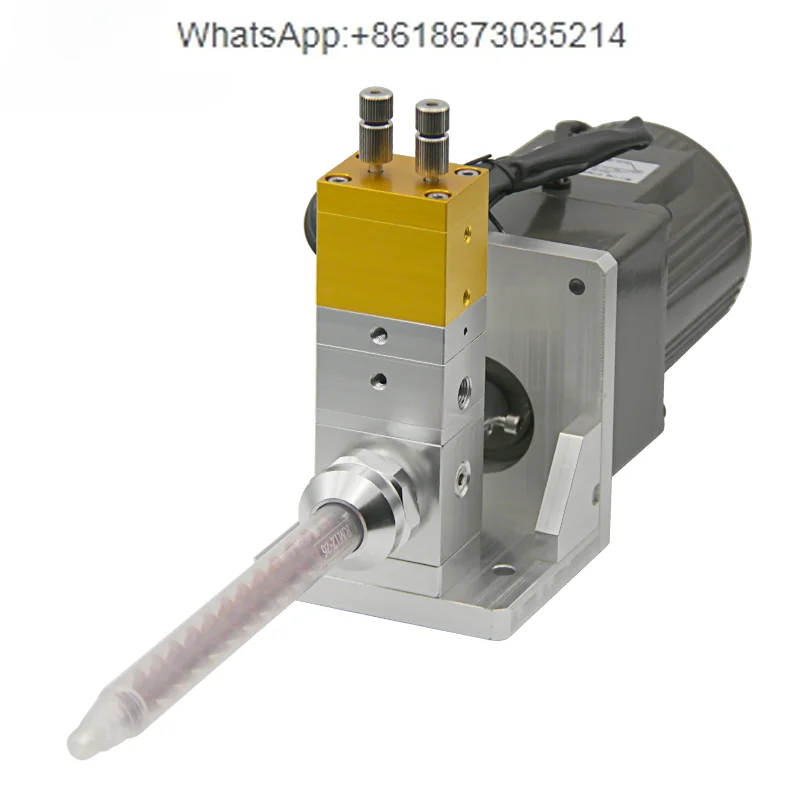 Dynamic mixing dispensing valve LED glue filling valve Electric dispensing precision motor mixing double liquid valve