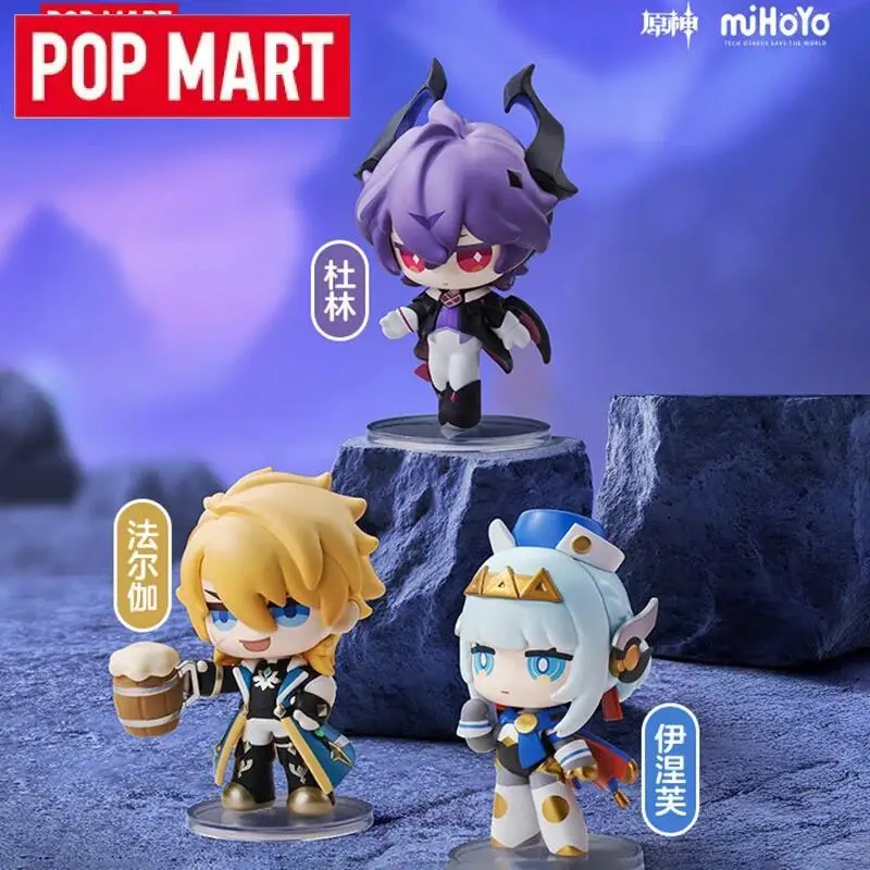 

POPMART Genshin Impact New Year Gathering Q Version Series Anime Figure Cute Gift Blind Box Guess Bag Mystery Box Toys Doll