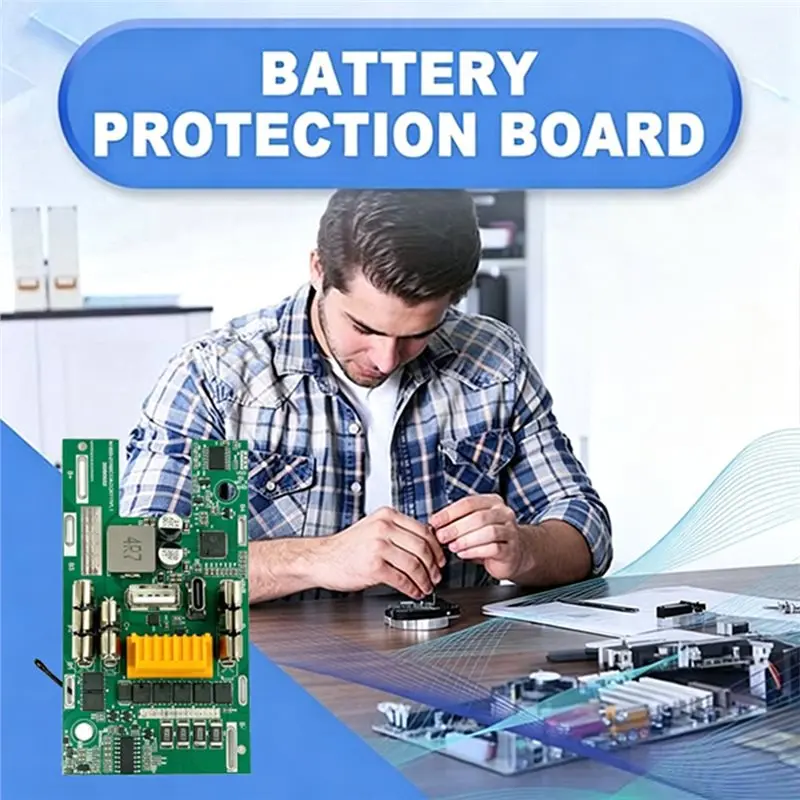 LED Indicator Protection Board For BL1850 Power Tool 2-Way Type-C Fast Charge& USB Output Power Bank Functionality