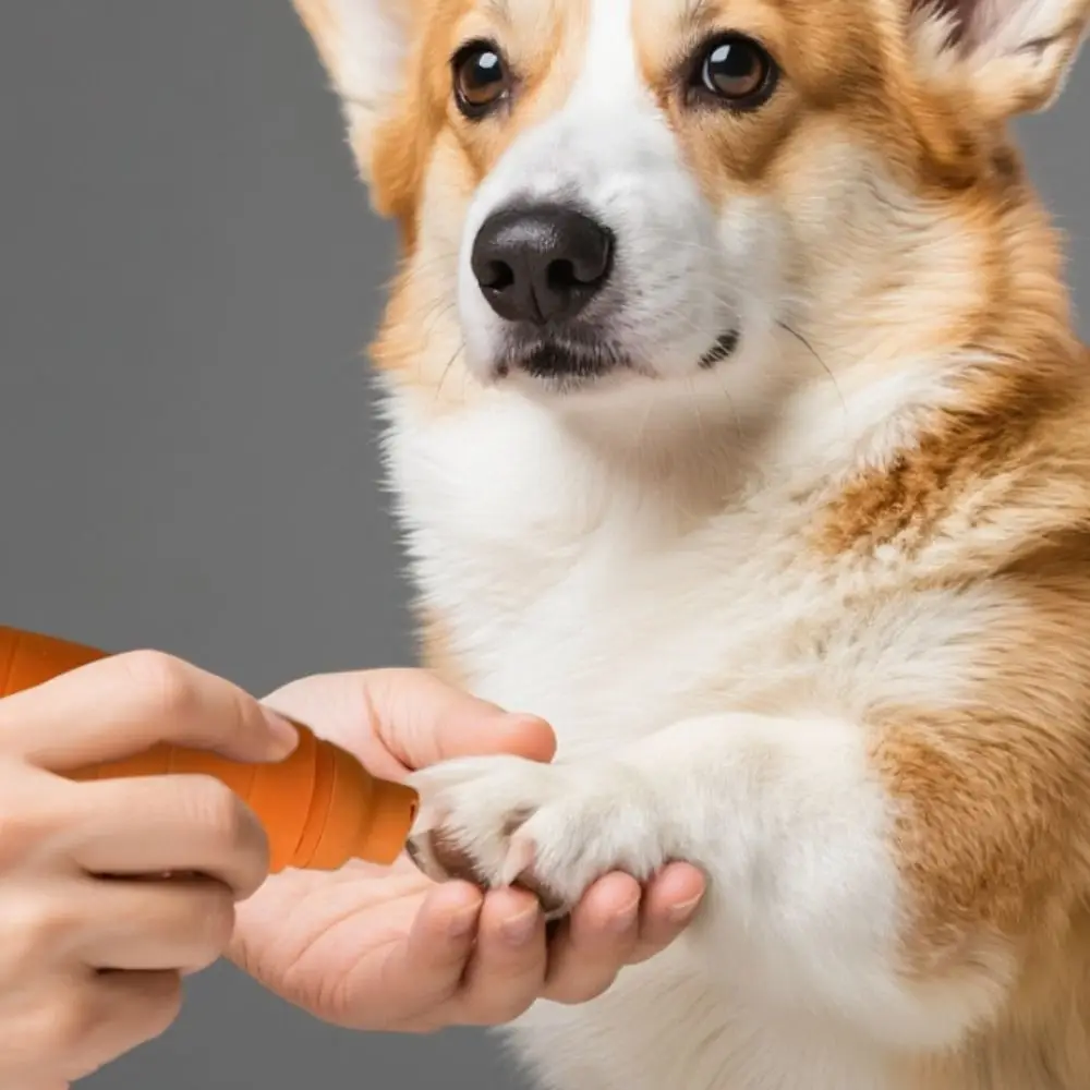 Portable Electric Pet Nail File Two Speed Settings Carrot Shape Dog Paw Trimmer Quiet Operation Pet Nail Grinder For Dogs Cats