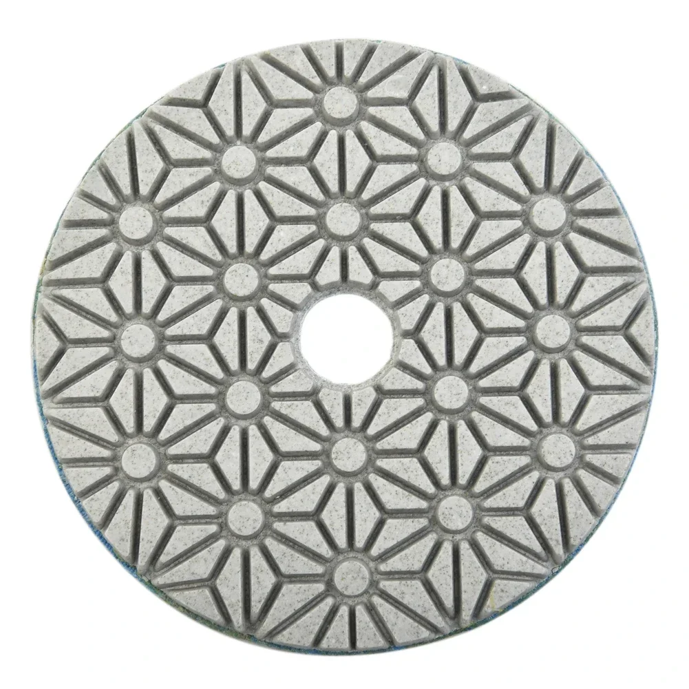 4 Inch 100mm Dry/wet Diamond 3 Step Polishing Pads 1#/2#/3# Grit For Polishing Granite Marble Engineered Stone