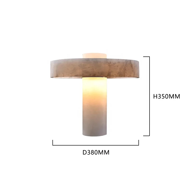 Luxury Spanish Marble Table Lamp Hotel Interior Home Decoration Reading Lighting