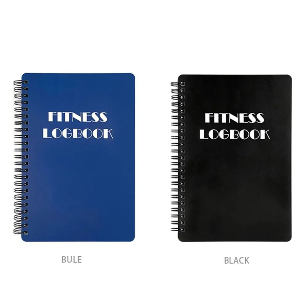 English Interior Fitness Logbook Hard Cover 142P A5 Planner Log Notebook Well-designed Paper English Exercise Notebook