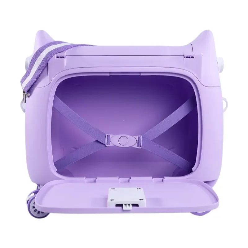 Hot Selling PP Travel Bag Multi-function Big Capacity Carry On Children Suitcase Cute Cat Hard Kids Luggage Case MuuHoo Bed Box