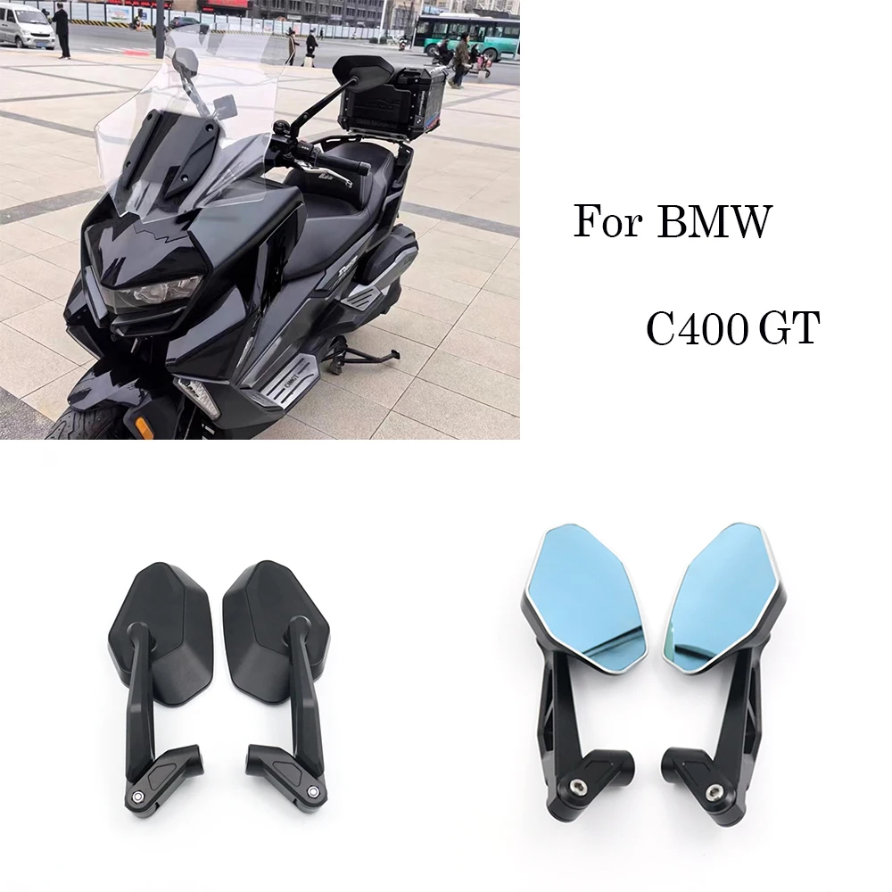 

For BMW C400 GT Motorcycle CNC Aluminum Side Mirror Foldable Mirror Anti-Glare Mirror Accessories