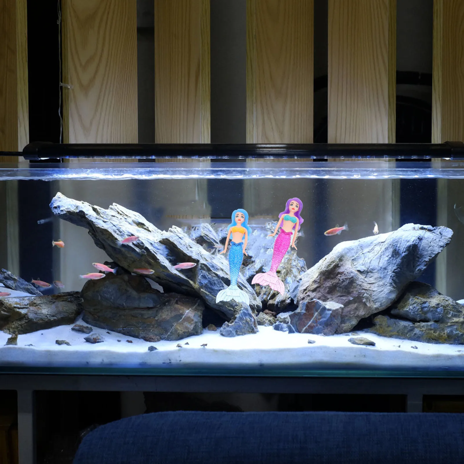 4 szt. Plastikowe zabawki do nurkowania w basenie w kształcie syrenki dla dzieci, pływające koła do pływania, zabawki do kąpieli, sprzęt do łowienia rybek, na plażę