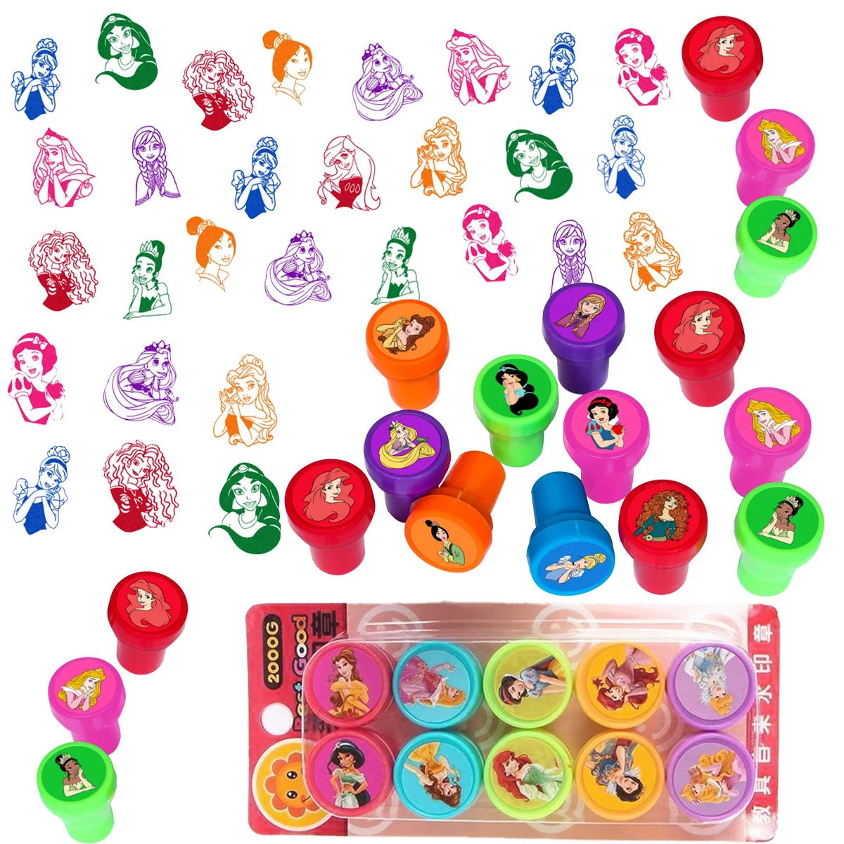 

Princess Party Favors Seal Stamps Gifts for Kids Stocking Fillers Classroom Rewards Prizes Birthday Party Decor Holiday Baby