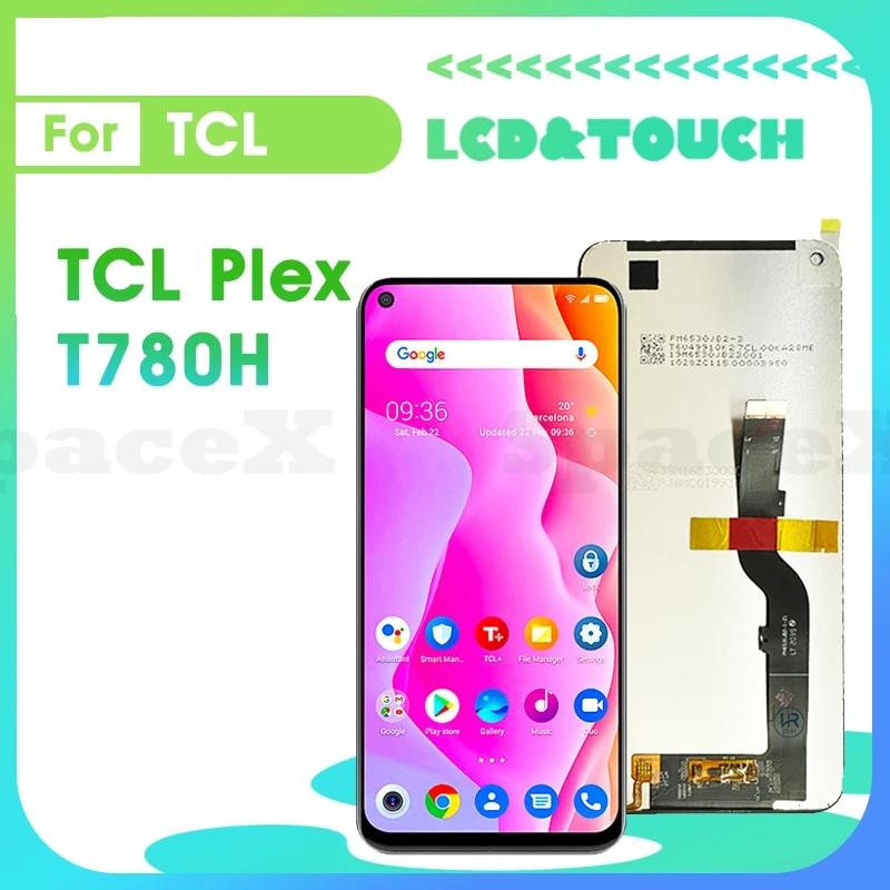 

Plex 6.53"Tested For TCL Plex LCD T780H LCD Screen Display Digitizer Assembly Replacement Phone Screen TCL T780H T770H Plex lcd