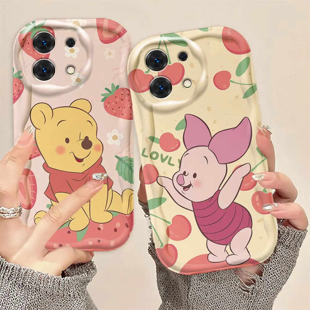 

Disney Bear Winnie The Pooh Cover 3D Wave Phone Case For Redmi A1 A2 A3 K30 K40 K50 9T 9A 10 10C 12 12C 13C 14C Case Funda Capa