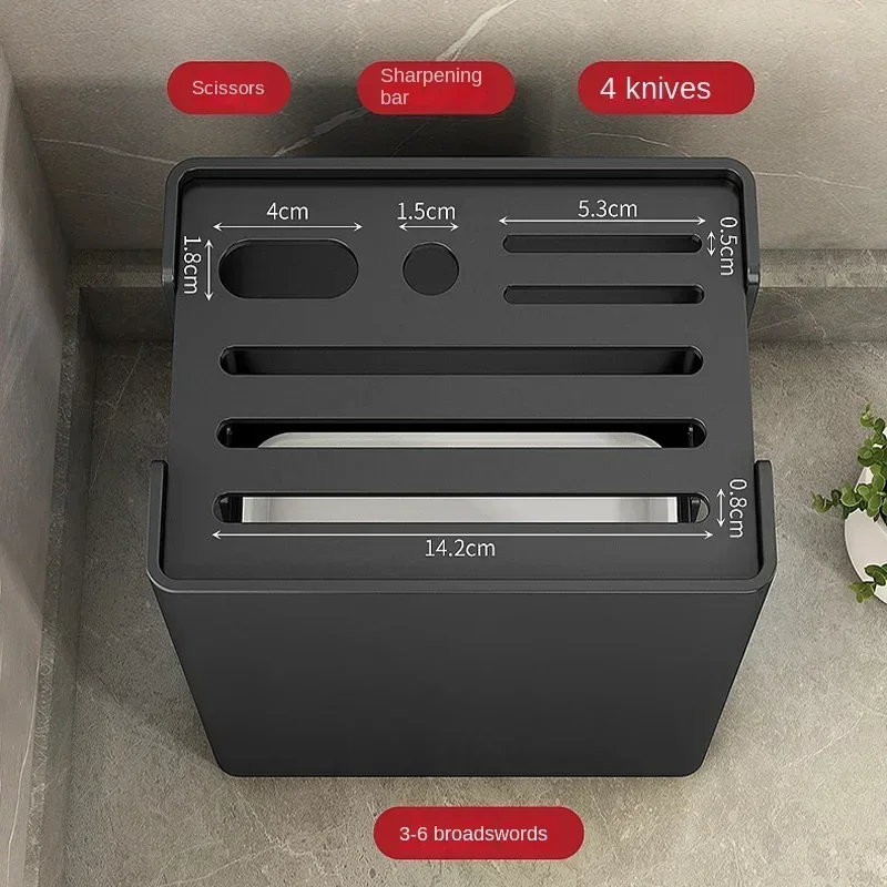 Multi-Functional Kitchen Accessories Knife Rack Kitchen Knife Rack Knife Rack Kitchen Draining Magnetic Kitchenware Knife Block