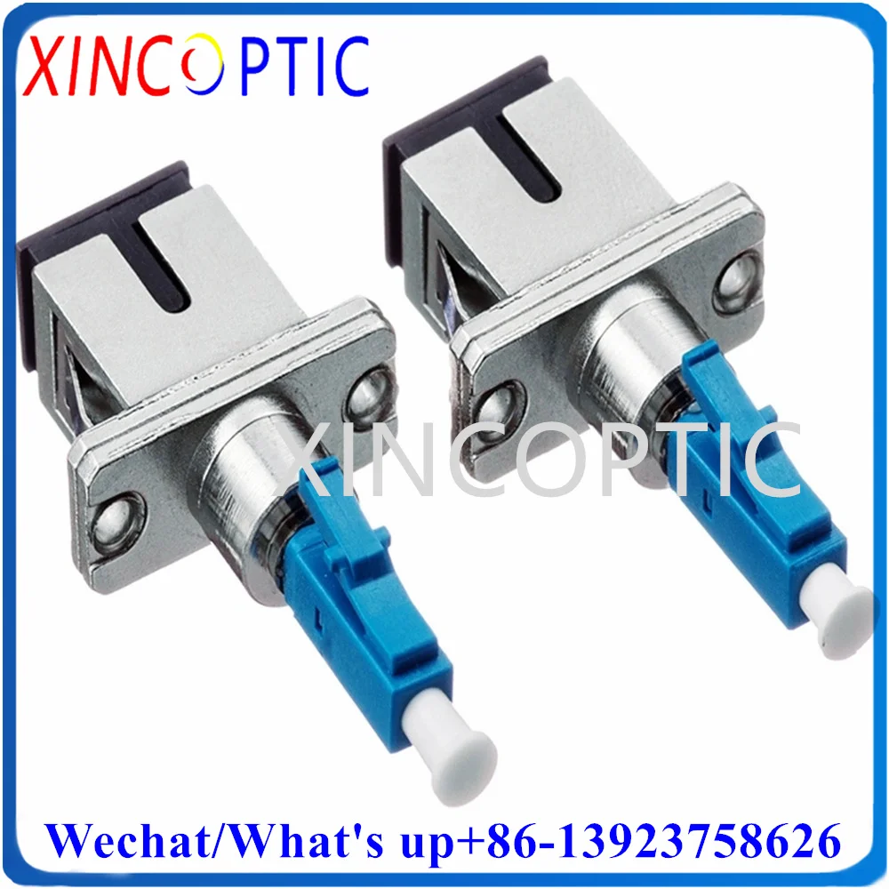 

2Pcs LC Male to SC Female Fiber Optic Adapter LC-SC Single Mode Simplex OM1 OM2 MM Multi-Mode Hybrid Optical Adaptor