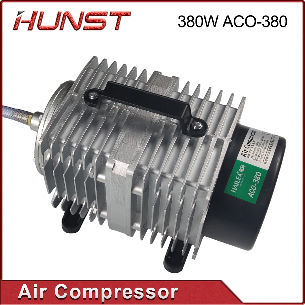 Hunst 380W Air Compressor Solenoid Air Pump, ACO-380 for CO2 Laser Engraving and Cutting Machine.