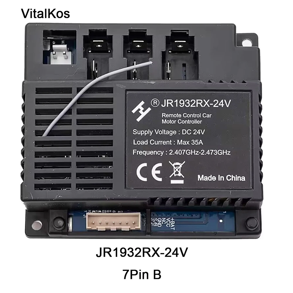 VitalKos JR1932RX 24V Remote Control and Receiver (Optional) Of Children's Electric Car Bluetooth Ride On Car Replacement Parts