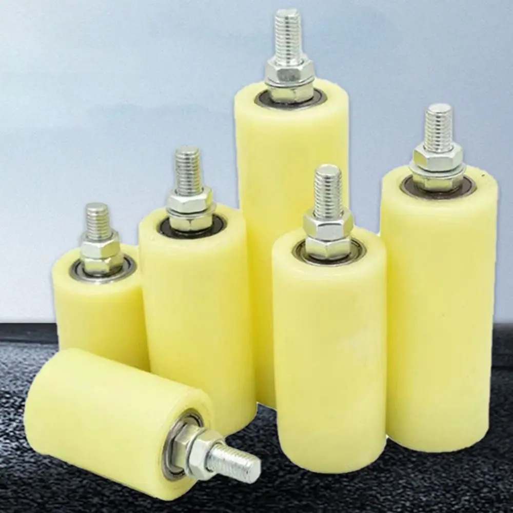 Nylon Slide Gate Guide Roller Thickened Double Bearing Gate Assembly Support Plastic Bearing Guiding Wheels Sliding Gate