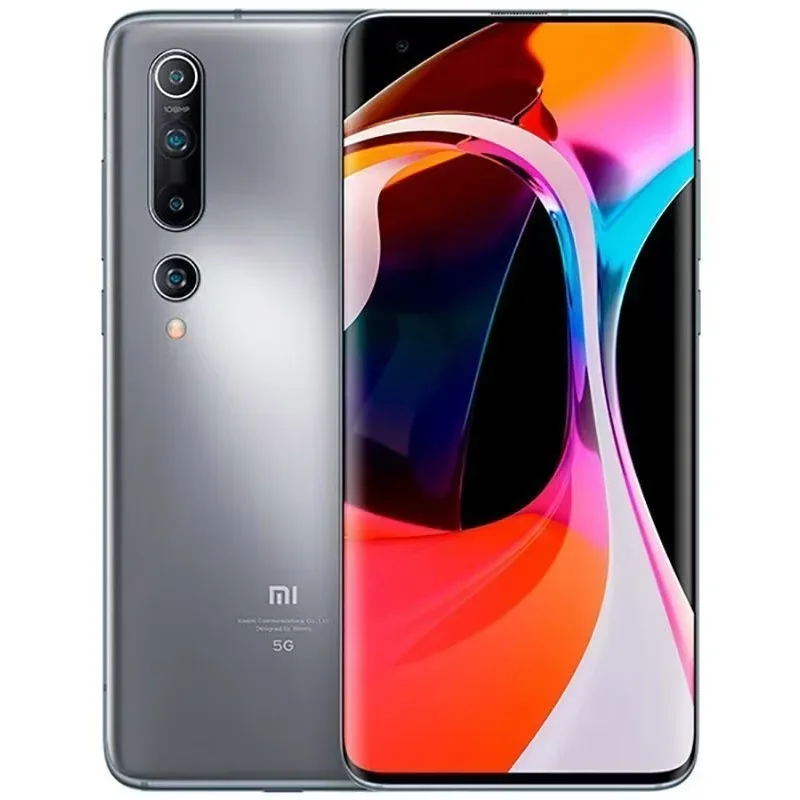 هاتف Xiaomi 10 RAM 12GB ROM 256GB 5G الذكي أندرويد 6.67 بوصة كوالكوم سنابدراجون 865 4780 mAh البرامج الثابتة العالمية HyperOS 1.0 108mp