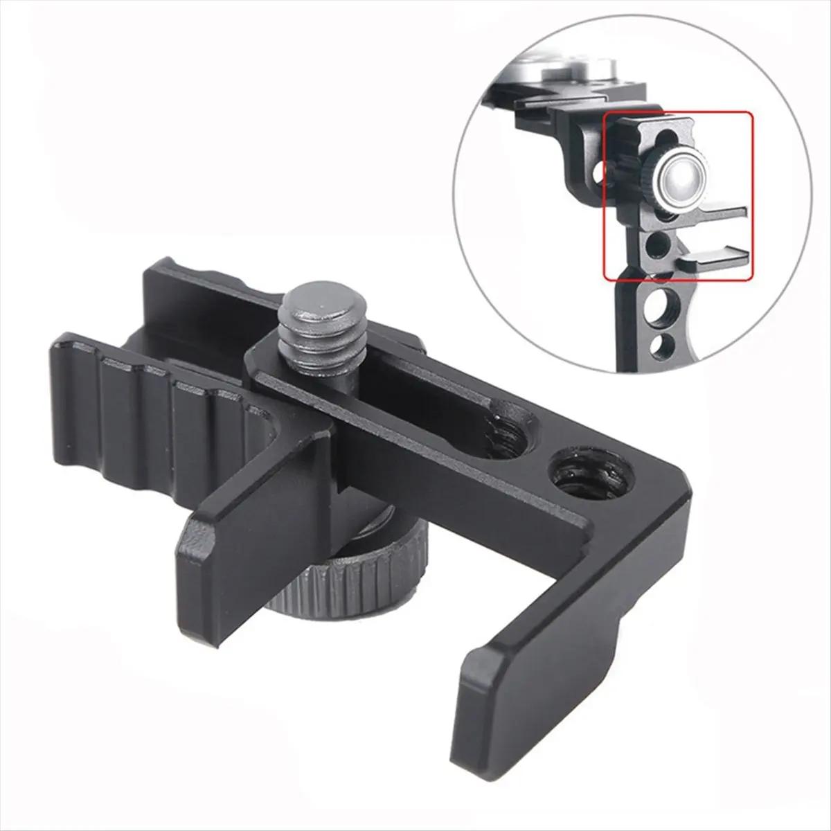 A49T Camera Cage Cable Clamp for A7 A72 A73 A7R4 A6000 A6300 A6400 Cage Quick Release L Plate -Compatible Fixed Lock