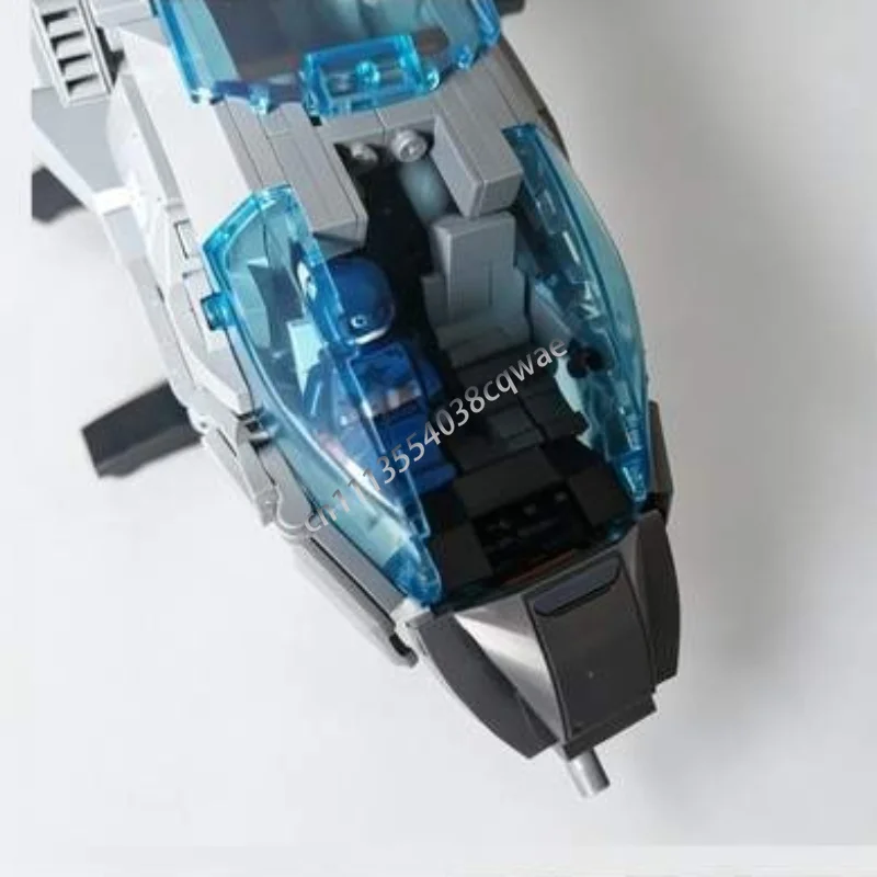 1332 PCS Figscaled Advanced Jet Transport Aircraft Building Blocks MOC Model DIY Creative Assembly Toy Gift Collection Display