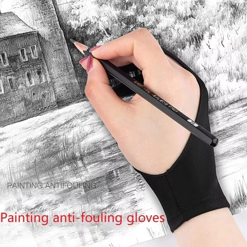 Tablet Gloves Drawing Gloves Left Hand Drawing Digital Glove for Drawing Graphic Glove Paint Tablet Glove
