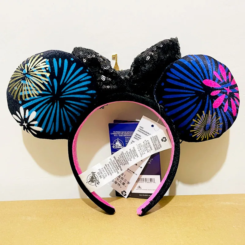 Disney Mickey Ears Headband Firework The Castle Hairband Sequins Cosplay Hairband Minnie Mouse Headband Gift For Women