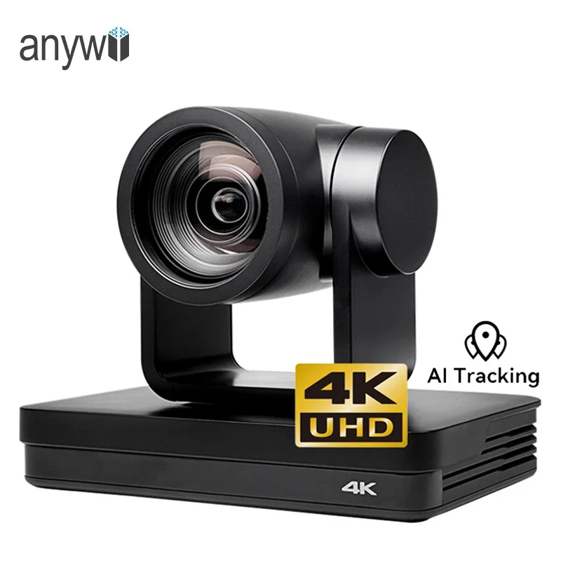 Professional Live Streaming System 4K 12X Zoom AI Auto Tracking NDI POE PTZ Camera 4K With Joystick Controller For Large Events