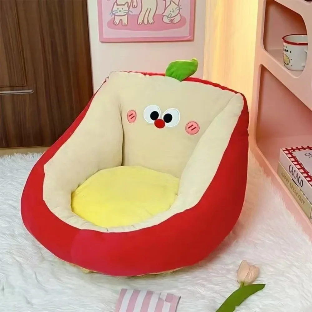 Cartoon Design Floor Pouf Soft Material Comfortable Sitting Floor Sofa Plush Fabric Anti-Slip Bottom Children's sofa Bay Window