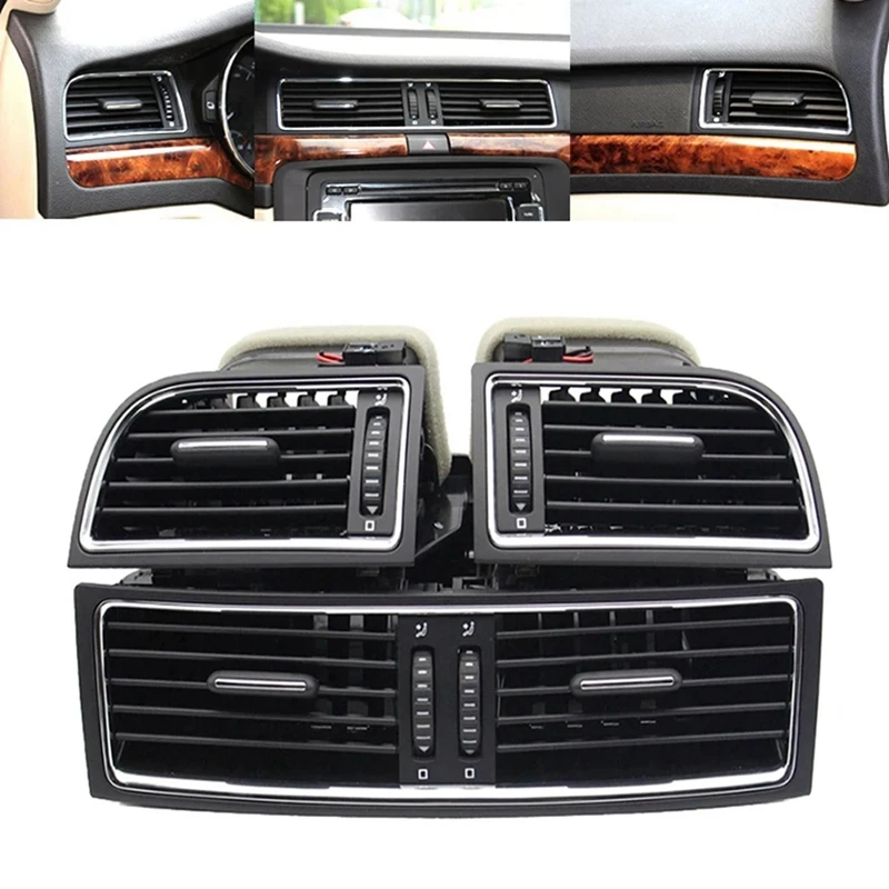 

Car Interior Dash AC Air Outlet Vent Grill For Skoda Superb 2 MK2 3T 2009-2015 3T0820951 3T0819701 3T0819702