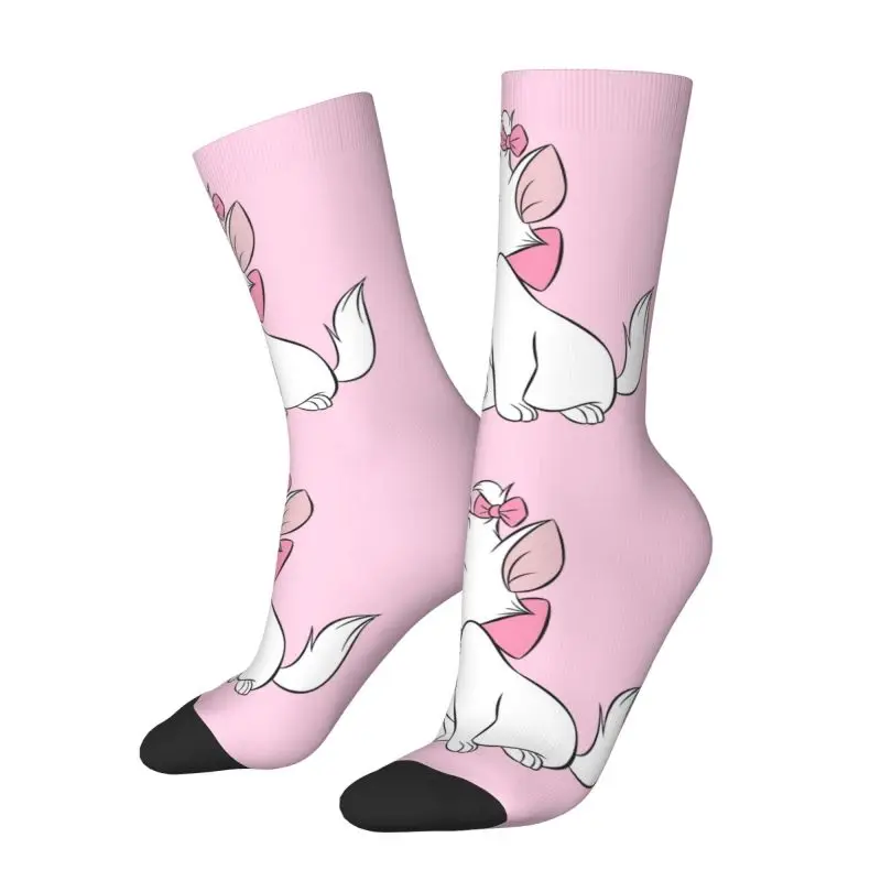 Cool Kitten Marie Cute Socks Men Women Warm 3D Print Girly Animal Football Sports Socks