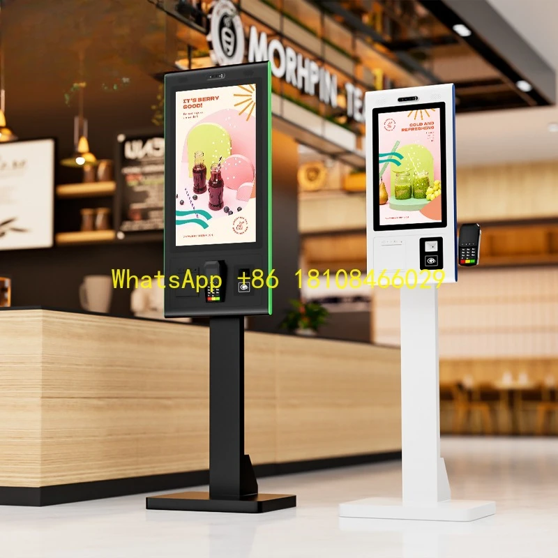 

Self-Service Payment Ordering Kiosk Machine Automatic Self Service Payment Terminal Kiosk Printer Qr Code Scanner