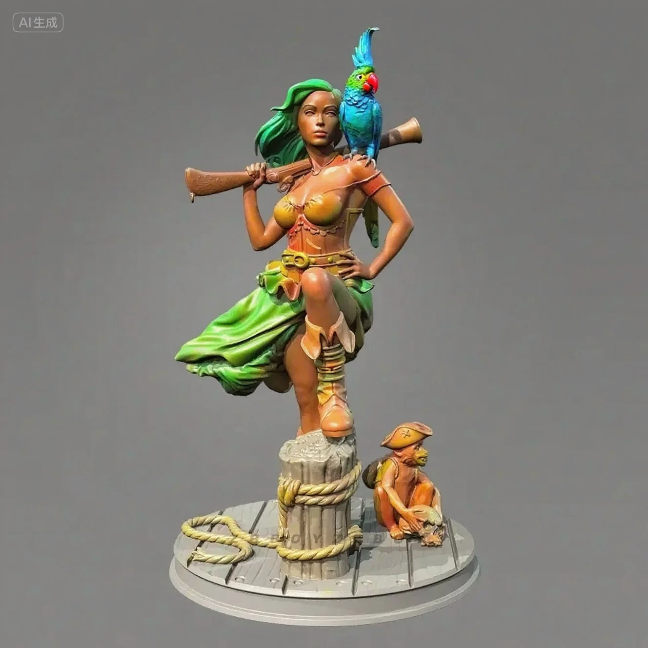 

Высота человека, 38 мм, 50 мм, 75 мм, комплект солдата из смолы, карибский женский воин, самособранная и раскраска (3D-печать) TD-7473/3D