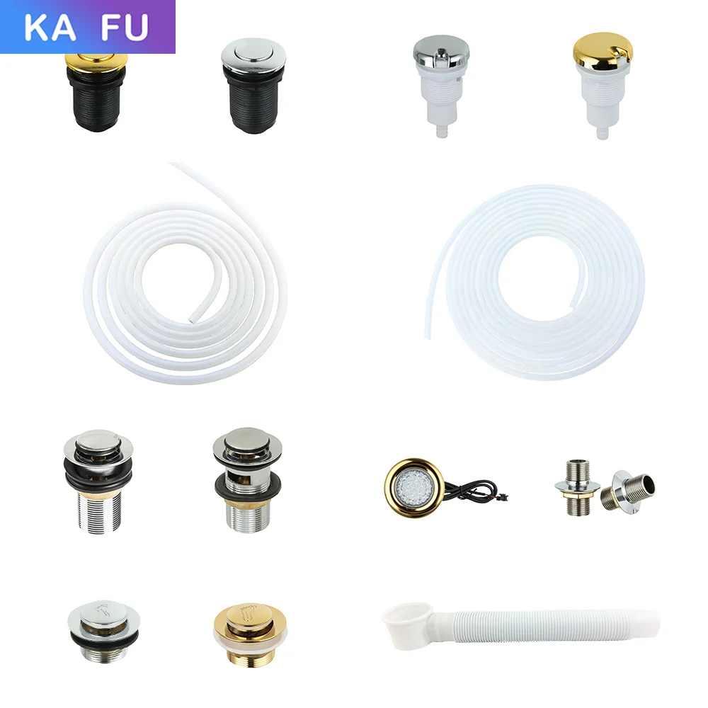 Pedicure spa Tub Footbath Accessories Switch Power Pump Drainage Pipe Color Light For Foot Massage Basin Tub