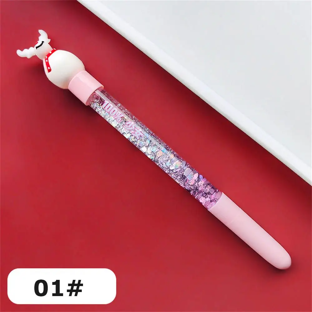 

Stationery Christmas Gifts Xmas Tree Quicksand Sequins Gel Pen Christmas Quicksand Pen Christmas Gel Pen Hand Account Pen
