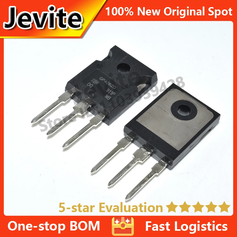 

Jevite 100% New Original electronics Controller 5-10 units/lote IRGP4062DPBF IRGP4062D TO-247 600V 48A IGBT transistor