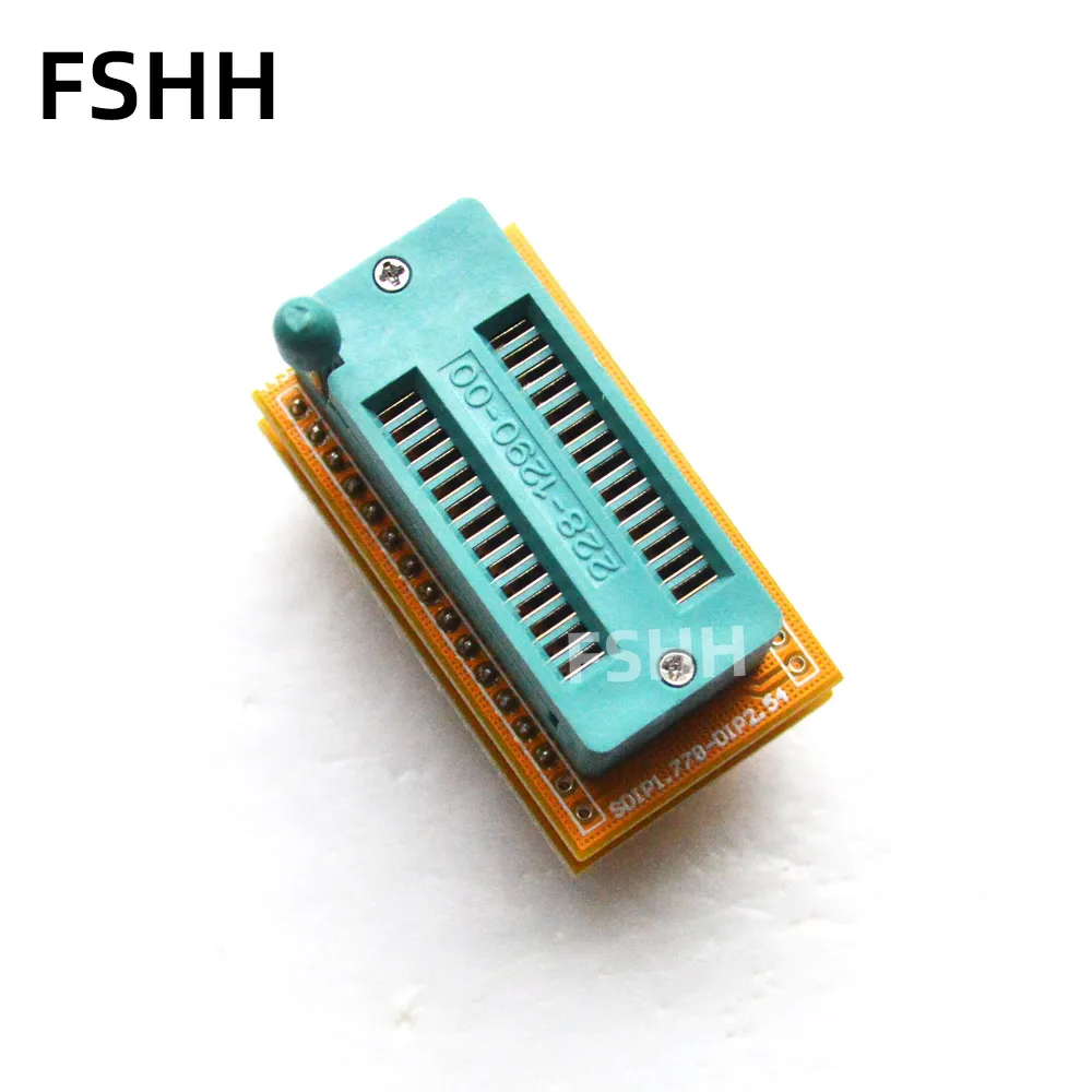 1.778mm Pin Pitch SDIP28 to DIP28 Programmer adapter DIP28 to DIP28 2.54mm test socket 300mil(7.62mm)