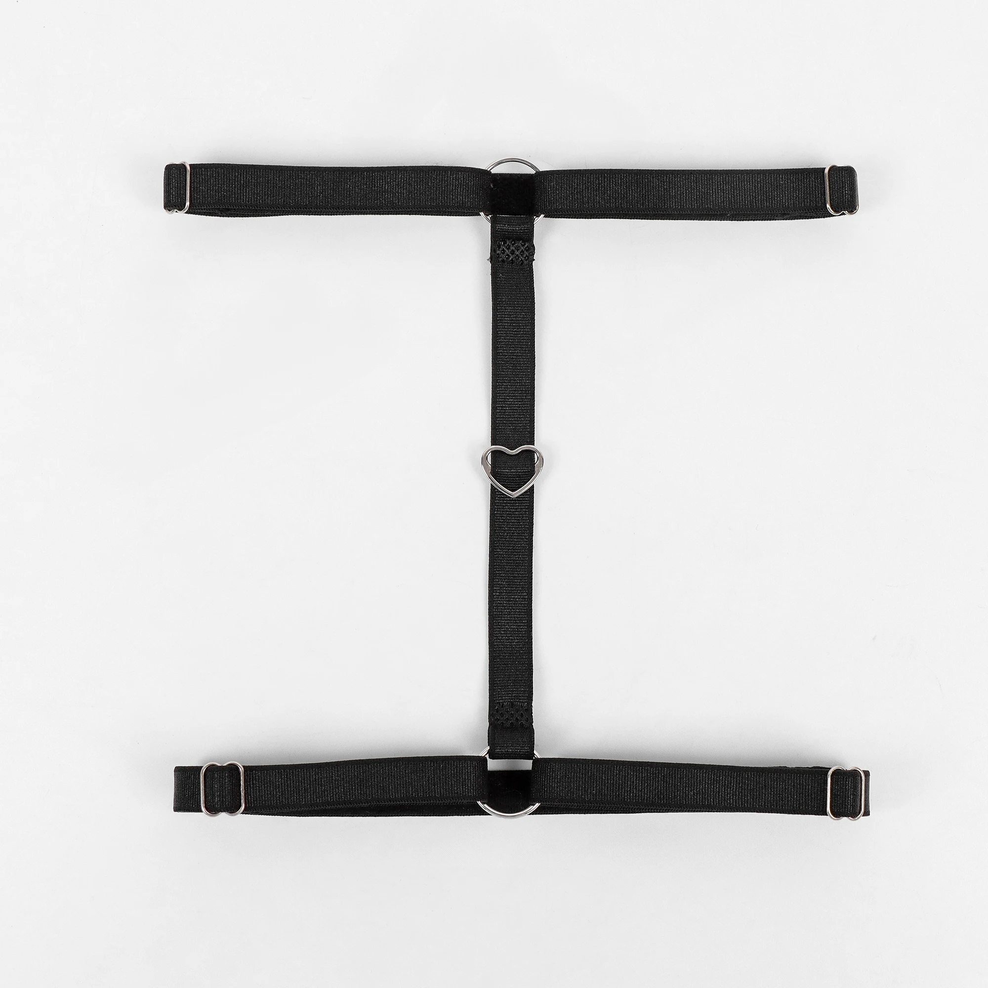 Rutschfester, elastischer Oberschenkel-Strumpfgürtel mit Herz-Passform für Partys, Hochzeiten, Dessous und Alltag