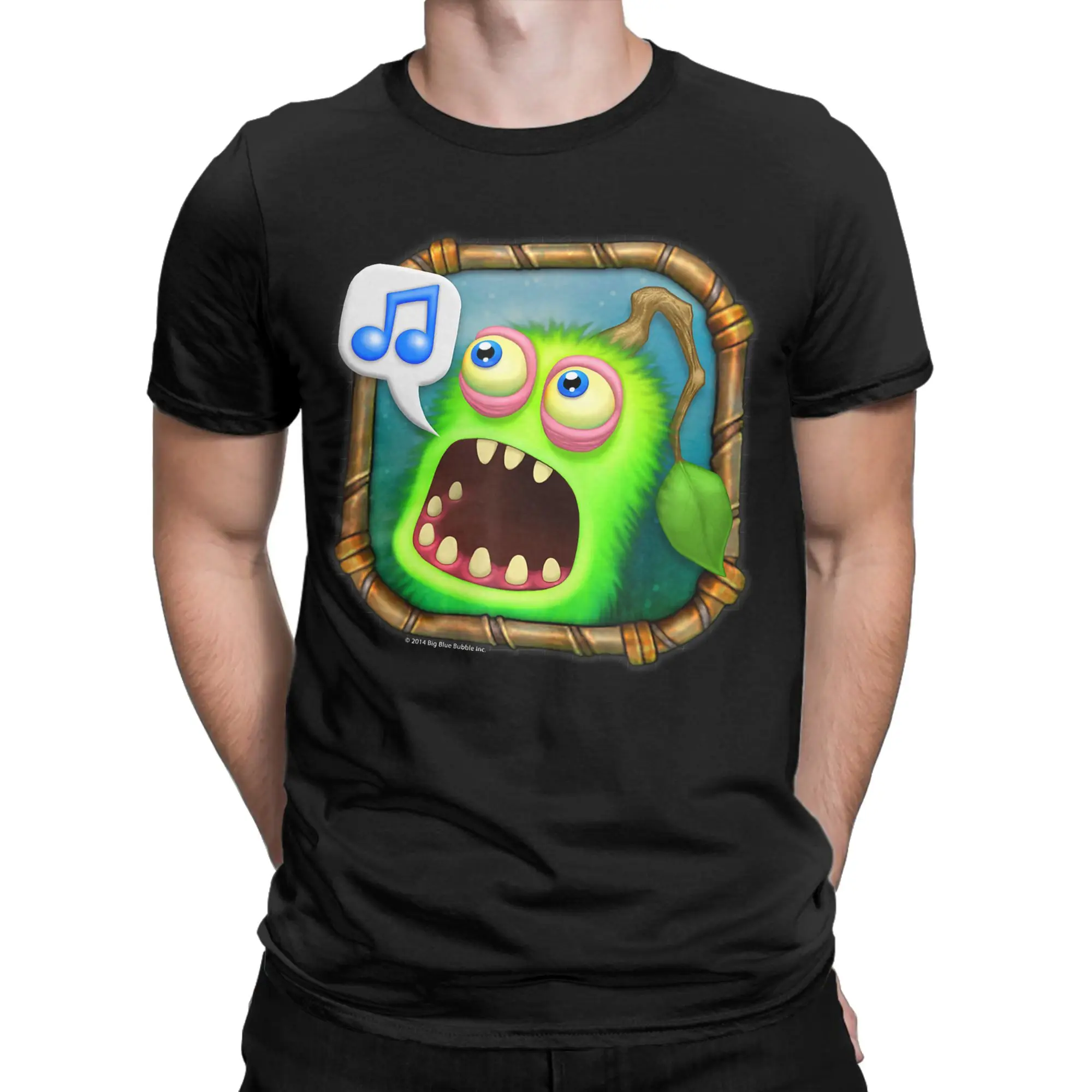 Bizarre whimsical critter Classic My Singing Monsters Funny Graphic 100% Cotton T-Shirt Tees Tops For Men