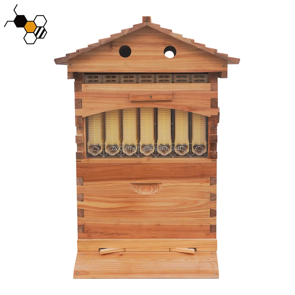

2026 High-Quality Eco-Friendly Wooden BeehivesWarehouse In-Stock Auto Flowing Beehive Kit - No Hive Opening Honey Harvest for Ho