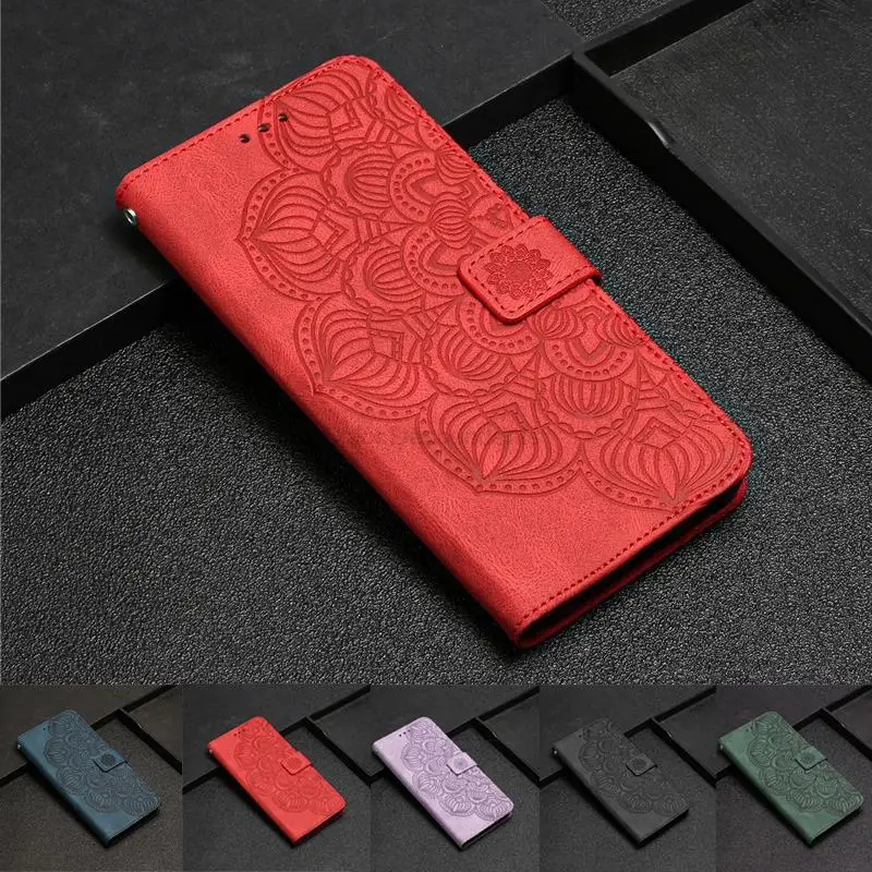 For Samsung A750 Flip Case Leather 360 Protect 3D Mandala Wallet Book Cover For samsung A 750 Case samsung a 750 Phone Cover