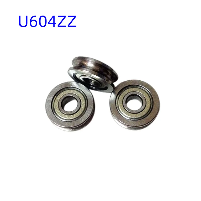 

High precision U604ZZ 604U 3D printer Extruder Accessories U groove Guide wheel pulley Bearing u ditch 4*13*4MM