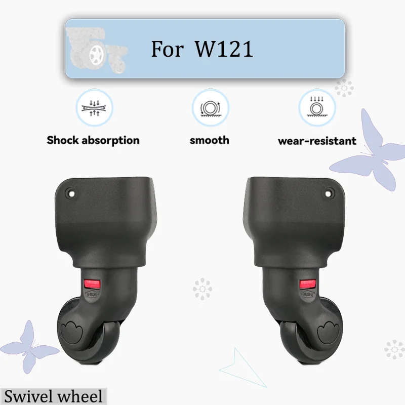 

For W121 Trunk Removable Swivel Handle Toolbox Nail Kit Cosmetic Case Wheels Accessories Travel Case Wheels Parts