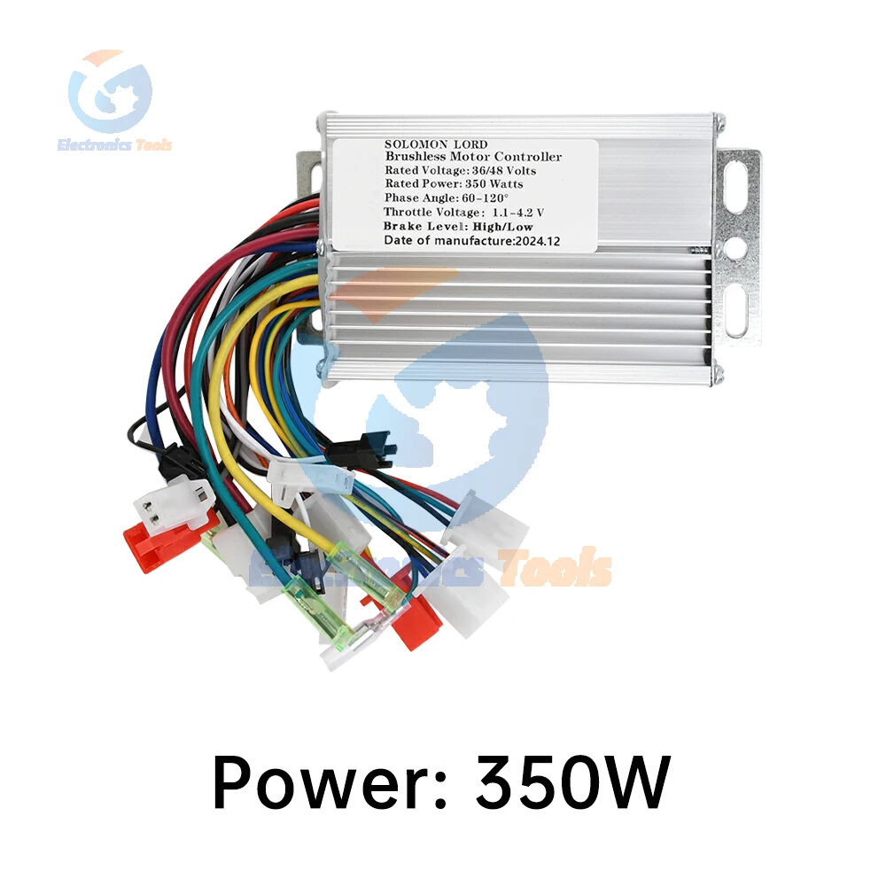 36/48V 350W E-bike Controller 350W Brushless DC Motor Controller Speed Control for Electric Bicycle Electric Scooter Accessories