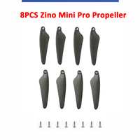 8PCS Propeller Props with Screws Spare Part for Hubsan Zino Mini Pro Drone Airplane Blade Wing Accessory