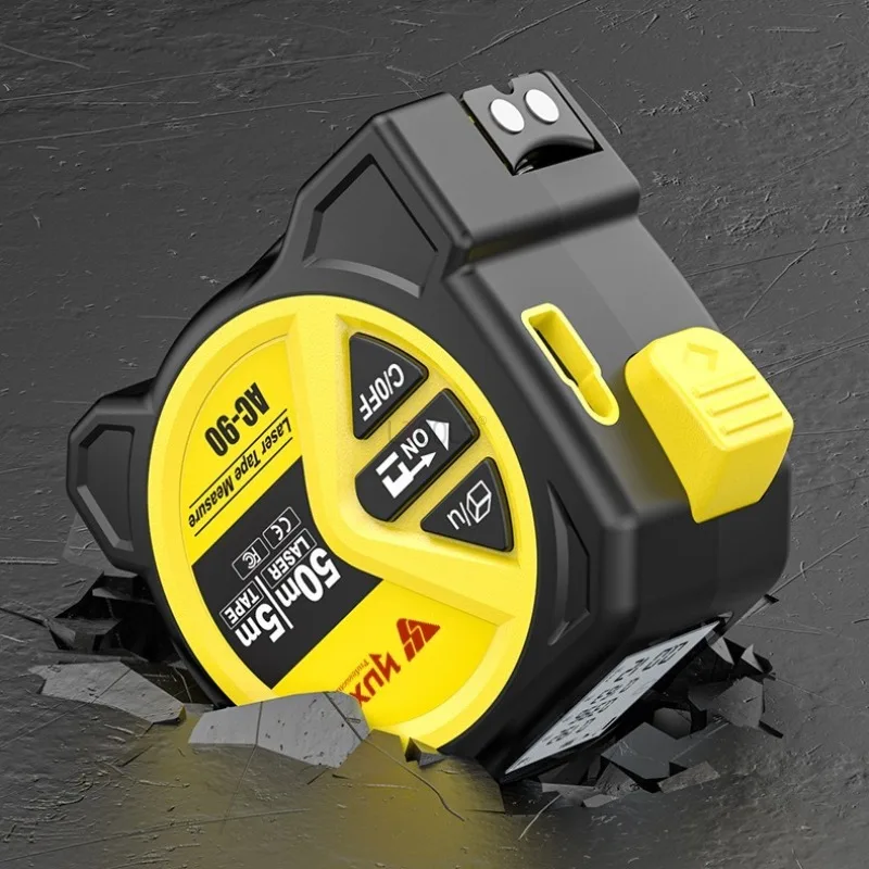

2-in-1 Digital 5m Tape Measure High-precision Multi-functional Digital Display 50m Laser Measuring Tape Intelligent Ruler Gauge