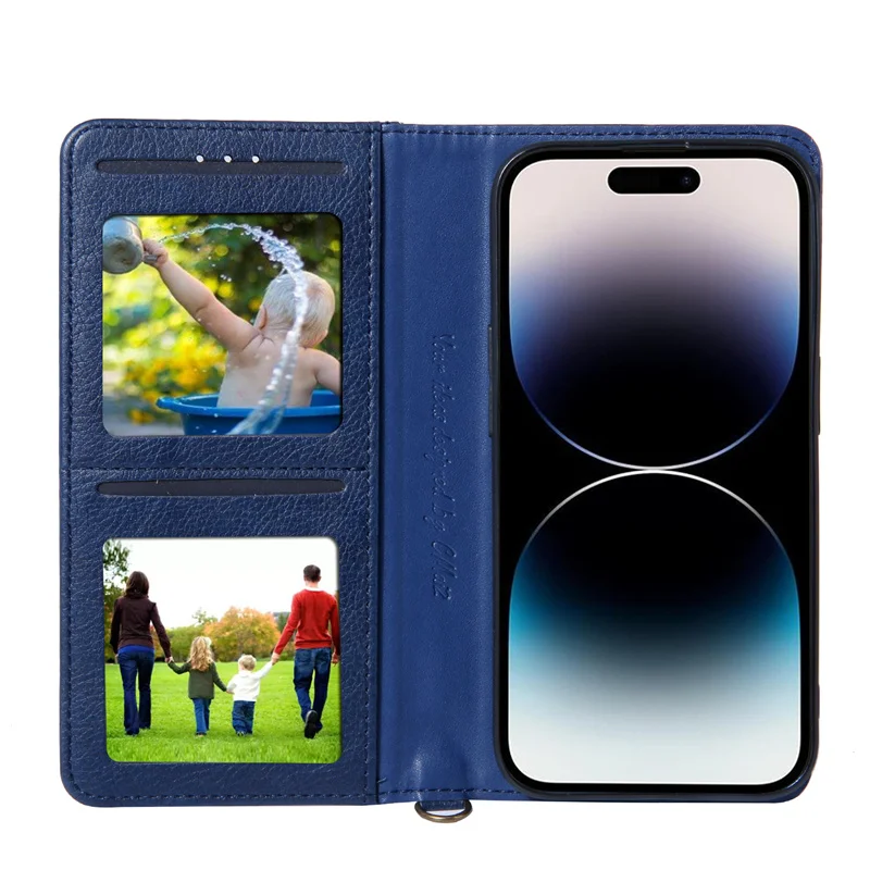 Luxury Leather Wallet Card Slot Holder Phone Case For IPhone 16 15 14 Plus 13 12 11 Pro Max XR XS Max Flip Cover Protective Case
