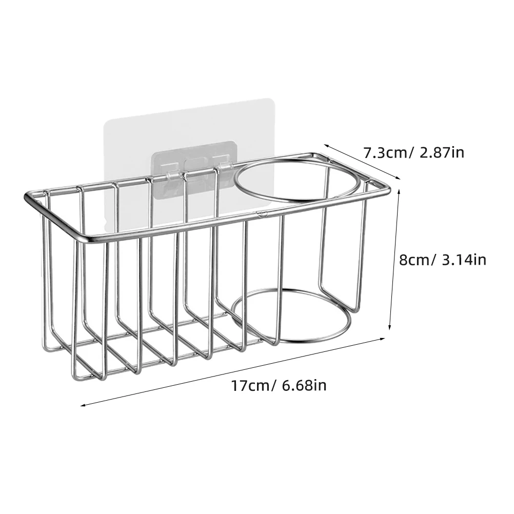 

Sink Hanging Basket Stainless Steel Kitchen Storage Organizer Drain Rack For Sink Hanging Kitchen Rack Space Saving Open Bottom