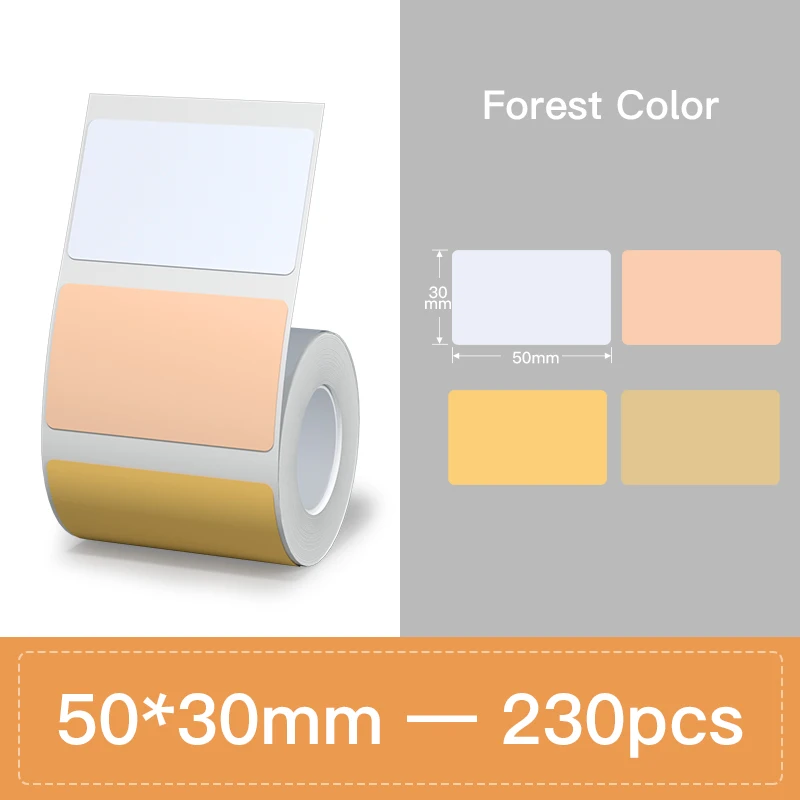 6 Rollen Set NIIMBOT Thermisch Labelpapier voor B1/B21/B3S/B31 Printer Krasbestendige Sticker Waterdichte Oliebestendige Labeltape