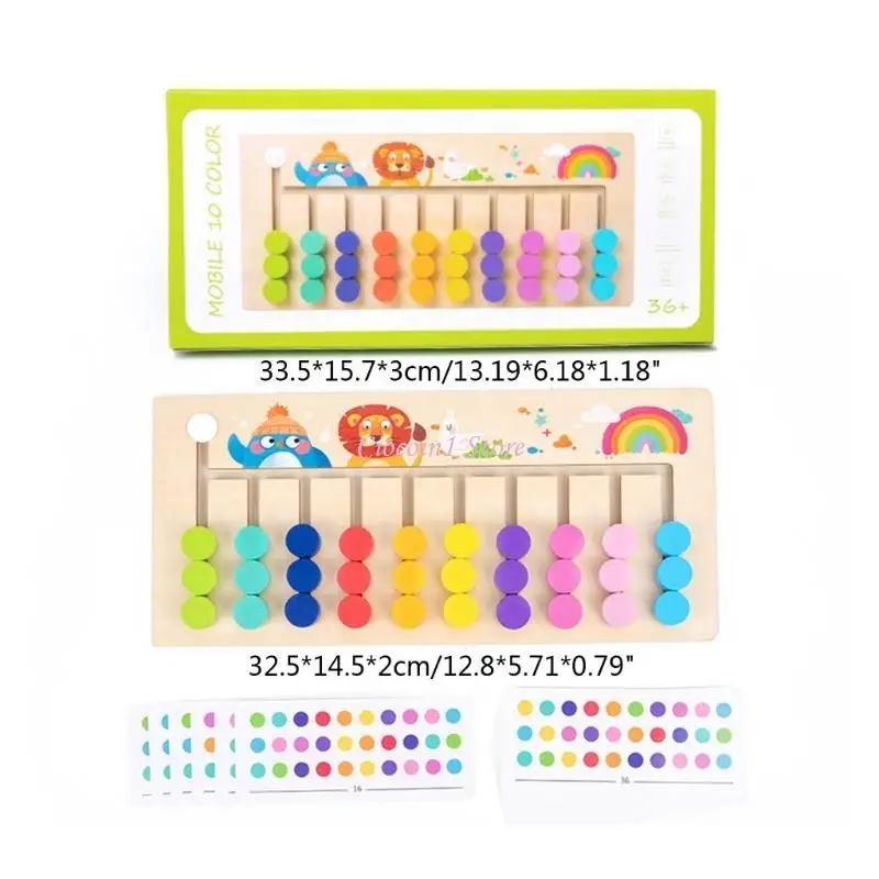 Y1UB การเรียนรู้ของเล่นไม้ปริศนาการจับคู่เกม Logics เกมการศึกษาการเดินทางของเล่นสำหรับเด็กอายุ 3 4 5 ปีเด็กวัยหัดเดินเด็ก