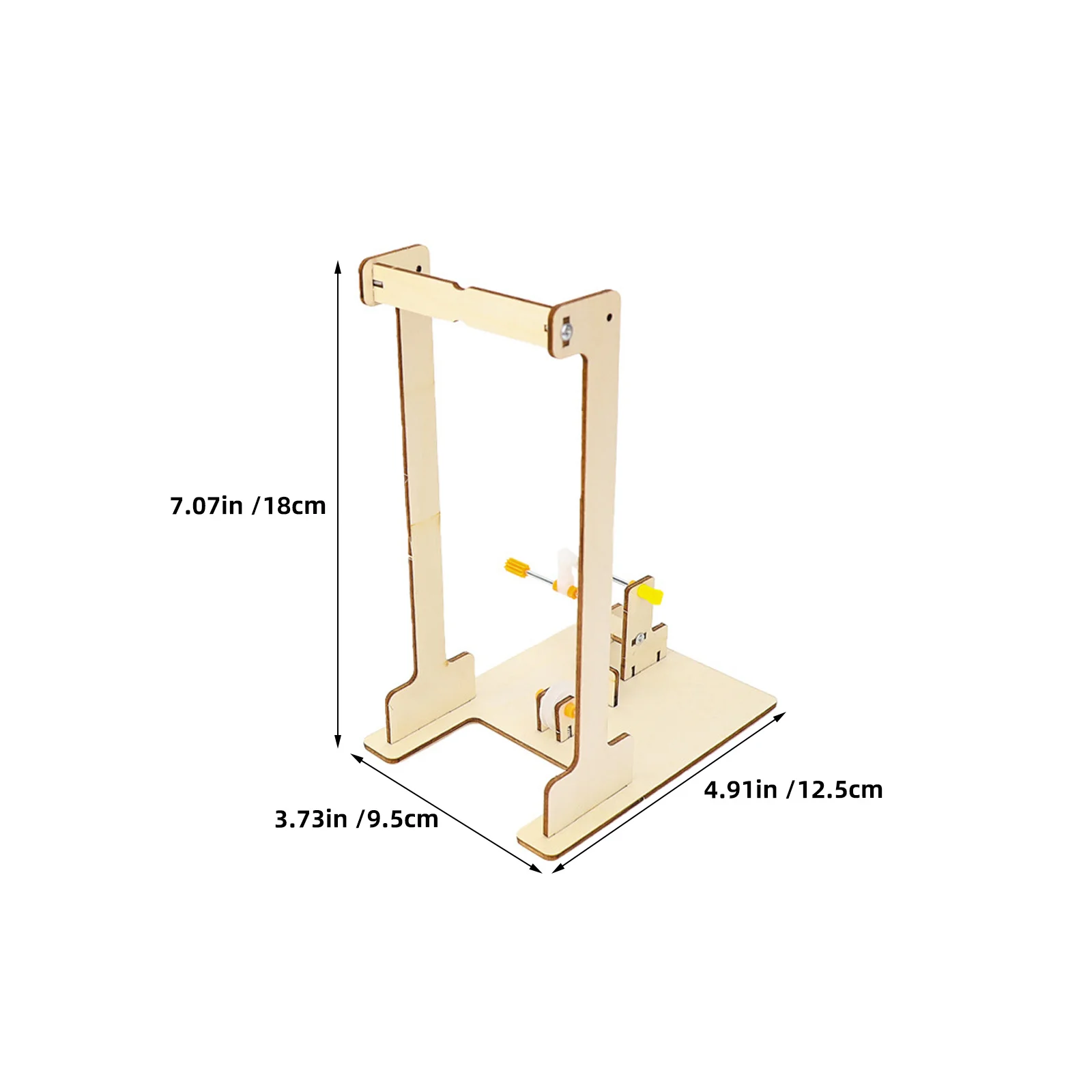 3Sets DIY Houten Kraan Bouwpakket voor Kinderen Wetenschapsexperiment Materiaal Pakket Stem Onderwijs Mechanische Voordeel